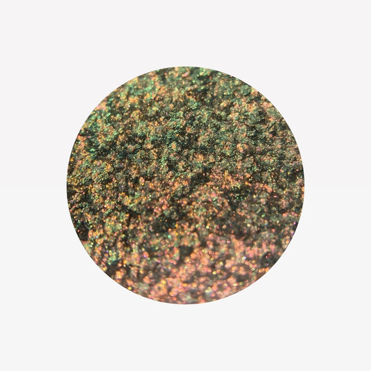 Green Goddess: Fire Multi-Chrome Pressed Pigment Single